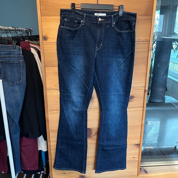 Levi Strauss Signature Gold Womens Modern Bootcut Jeans Mid-Rise Stretch Denim - Picture 1 of 9